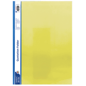 Marlin A4 Yellow Quotation and Presentation Folder